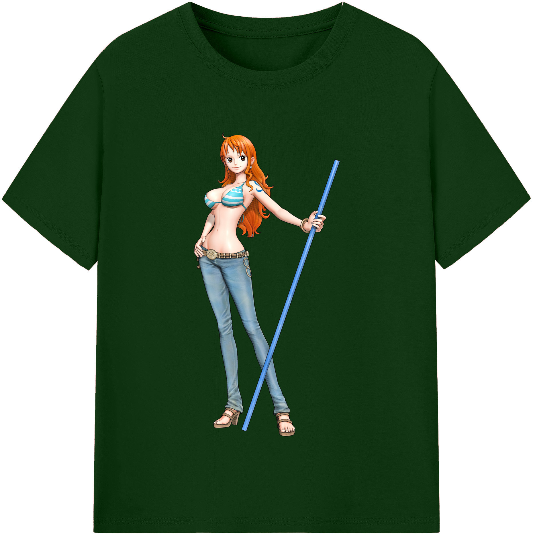 ワンピース ナミ ONE PIECE Nami 綿100％半袖Tシャツ（フロントプリント）